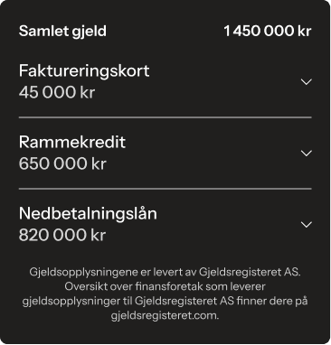 Få full oversikt over dine forbrukslån og kredittkort
